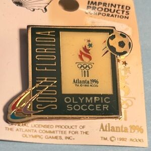 South Florida Olympic Soccer Pin - Gold and Green